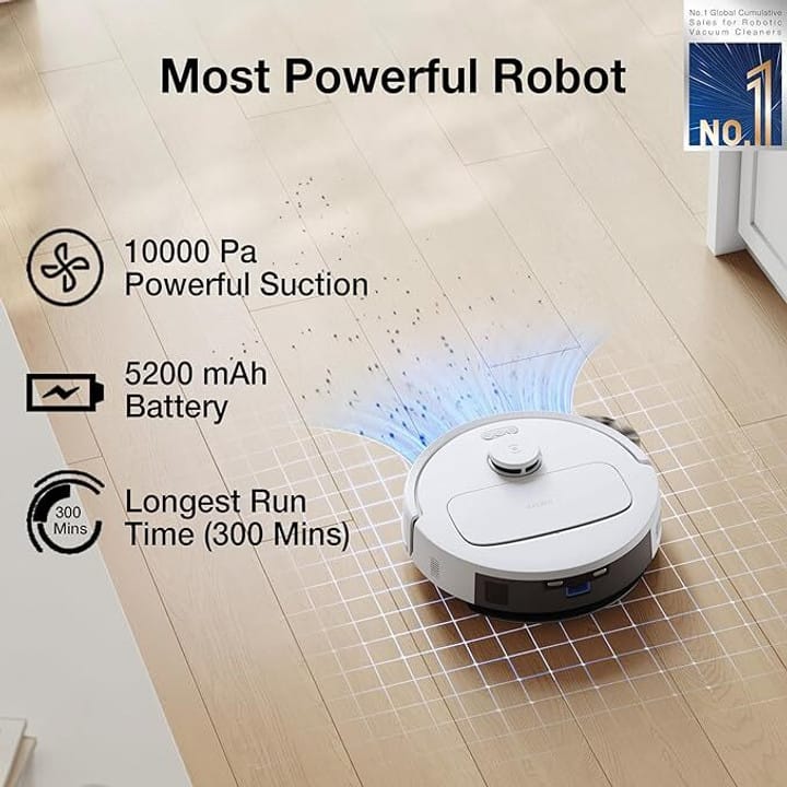 N30 Robotic Floor Cleaner 2 in 1 Mopping and Vacuum
(WiFi connectivity)