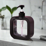 Snap Sink Dispenser Plastic Clear Empty Pump Lotion Bottles Random Colour (1 Set)