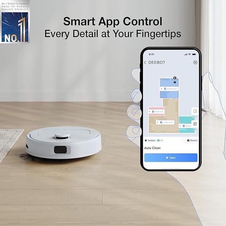 N30 Robotic Floor Cleaner 2 in 1 Mopping and Vacuum
(WiFi connectivity)