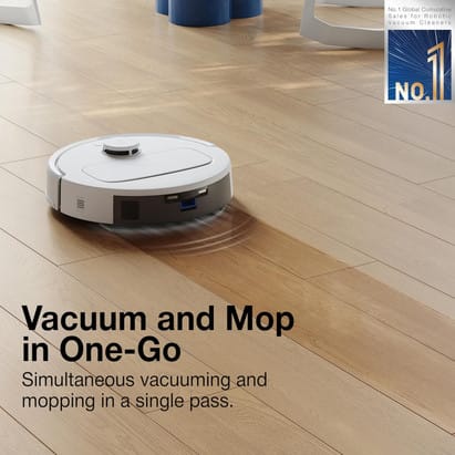 N30 Robotic Floor Cleaner 2 in 1 Mopping and Vacuum
(WiFi connectivity)